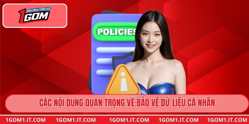 Các nội dung quan trọng về bảo vệ dữ liệu cá nhân
