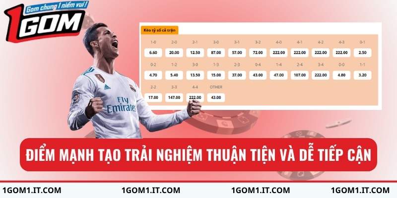 Điểm mạnh tạo trải nghiệm thuận tiện và dễ tiếp cận