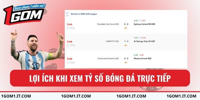 Lợi ích khi xem tỷ số bóng đá trực tiếp
