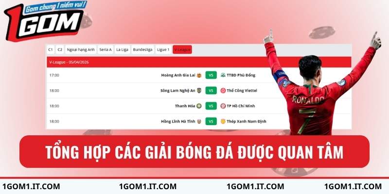 Tổng hợp các giải bóng đá được quan tâm